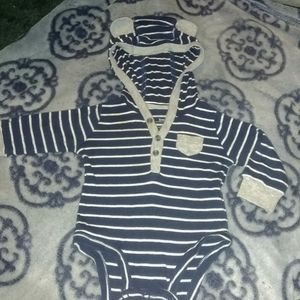 Carters hooded onesie with bear ears